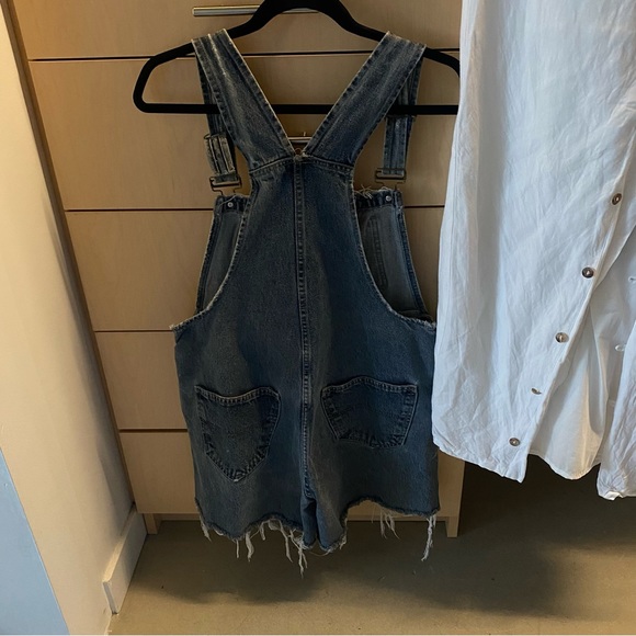 Vintage denim overalls (One Size) - Picture 3 of 5